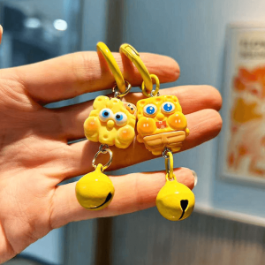 23. Gantungan Kunci Spongebob Patrick dengan Lonceng (Spongebob Patrick Keychain) - Image 2
