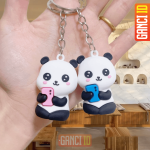 6 Gantungan Kunci Panda Couple Ganci ID 1